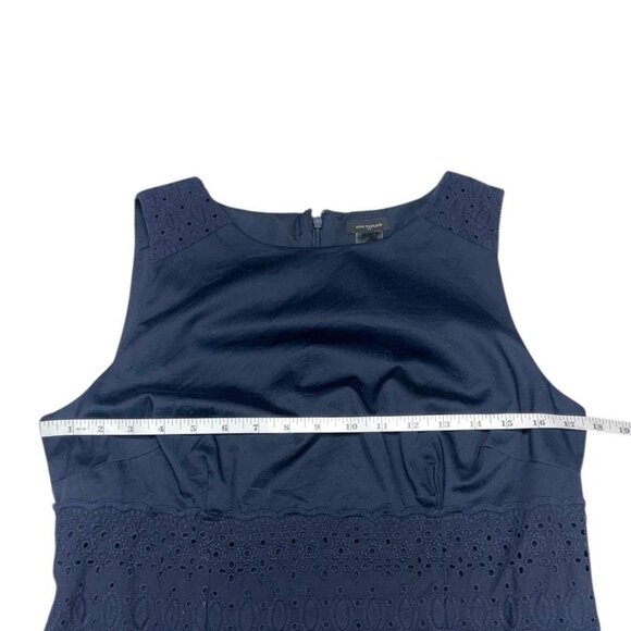Ann Taylor Dress Navy Size 10 - Picture 4 of 6
